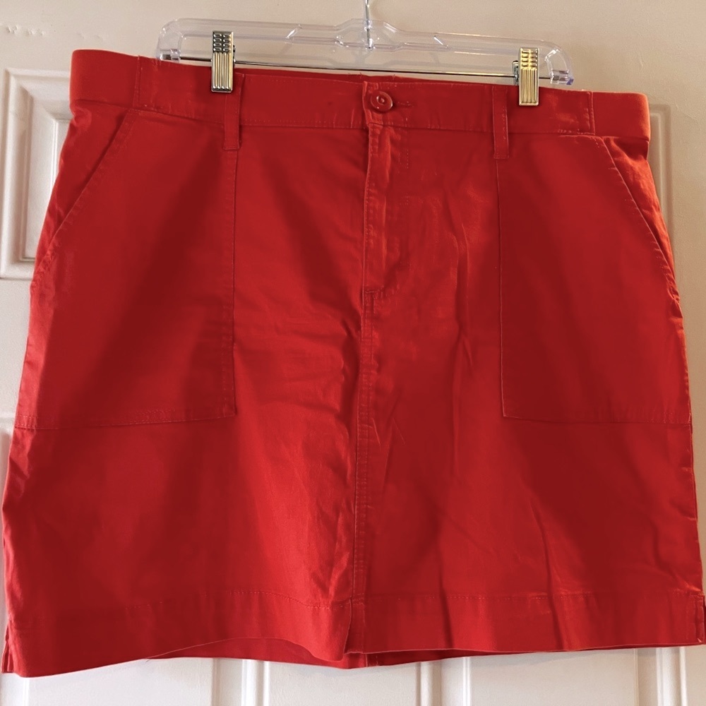 Lee® Women's Mid Rise Skort-Poppy Size 16